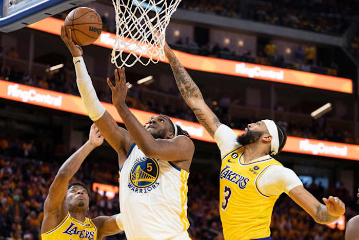 anthony davis kevon looney rui hachimura warriors