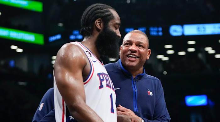James Harden and Doc Rivers