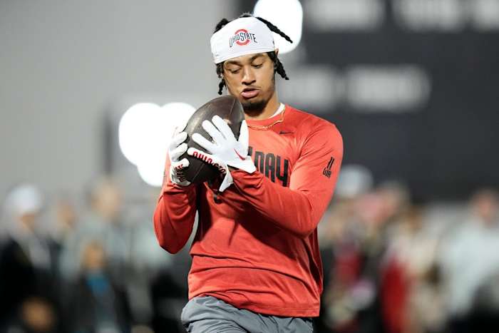 Jaxon Smith-Njigba is coming off injuries at Ohio State and hopes to stay healthy with the Seahawks after being selected in the first round of the NFL draft.