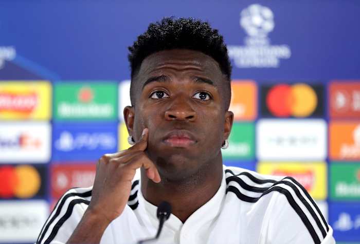 Vinicius en rueda de prensa