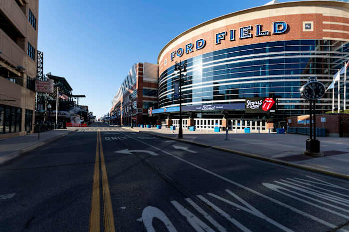 A general view of Ford Field in Detroit.