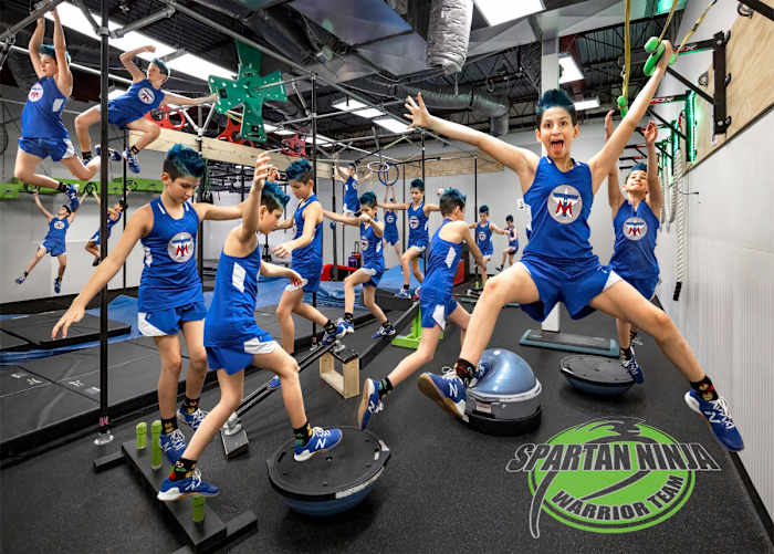 Inside her ninja warrior gym, Tristin Martin is typically all over the place.