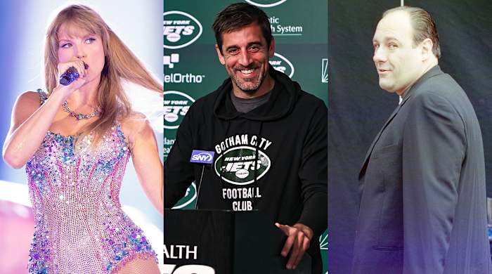 Taylor Swift, Aaron Rodgers, James Gandolfini