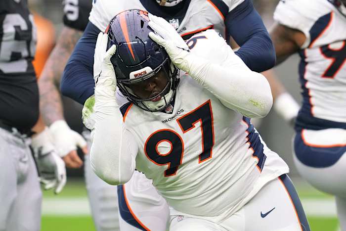 Denver Broncos defensive tackle D.J. Jones.