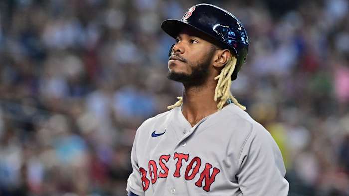 Boston Red Sox outfielder Raimel Tapia