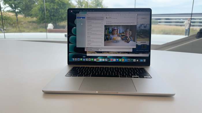 Apple's biggest MacBook Air features a 15.3-inch Liquid Retina display.