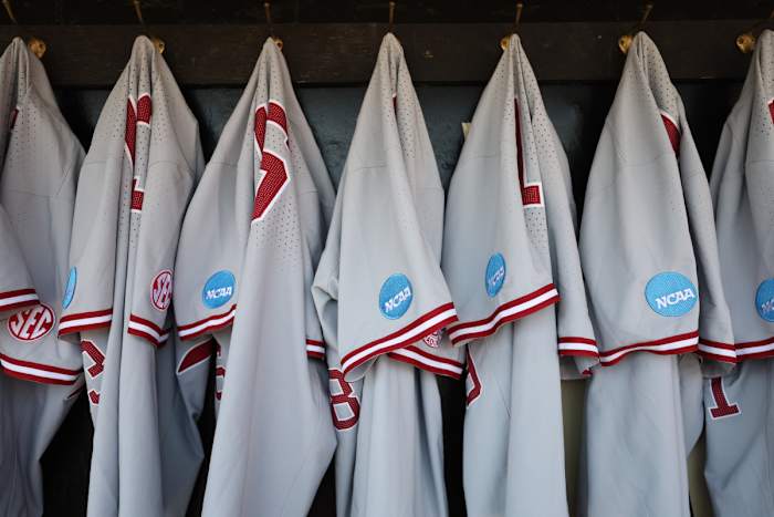 Alabama baseball jerseys with NCAA patch