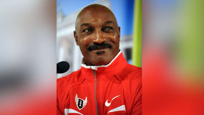 Aug 14, 2009; Berlin, GERMANY; Team USA men's coach Harvey Glance at press conference for the 12th IAAF World Championships in Athletics at Olympic Stadium. Mandatory Credit: Kirby Lee/Image of Sport-USA TODAY Sports