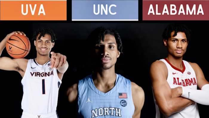 Five-star forward Jarin Stevenson announces a top 3 of Virginia, North Carolina, and Alabama.