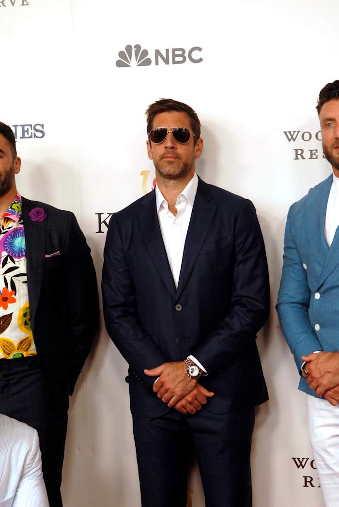 QB Aaron Rodgers at the 2023 Kentucky Derby