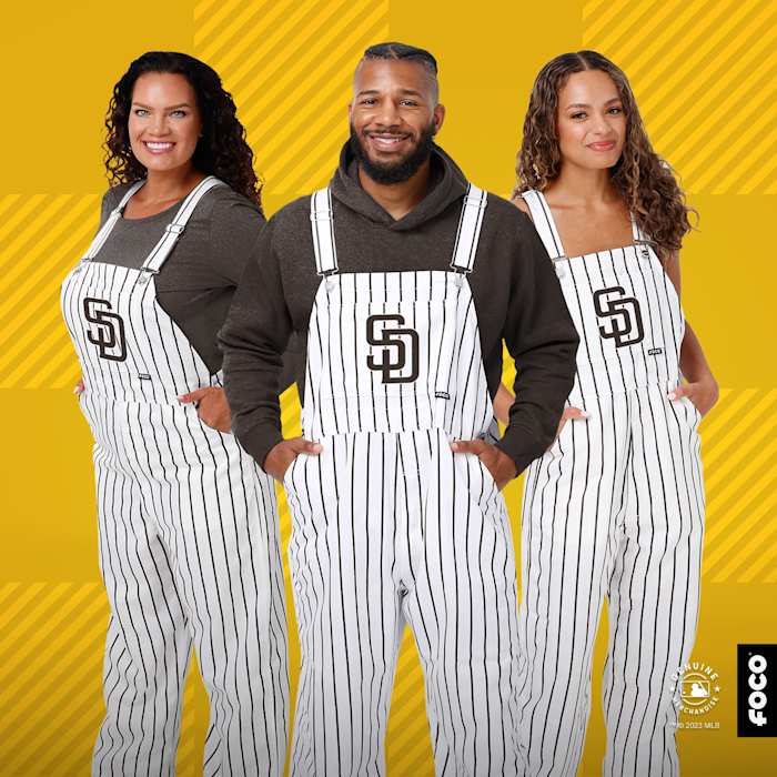 San Diego Padres Pinstripe Bib Overalls - $70