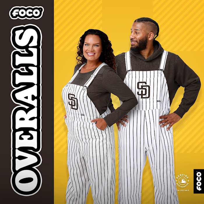 San Diego Padres Pinstripe Bib Overalls - $70