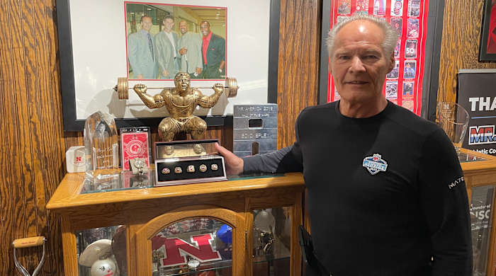 Epley’s stash of memorabilia from his days with Nebraska is in no short supply.