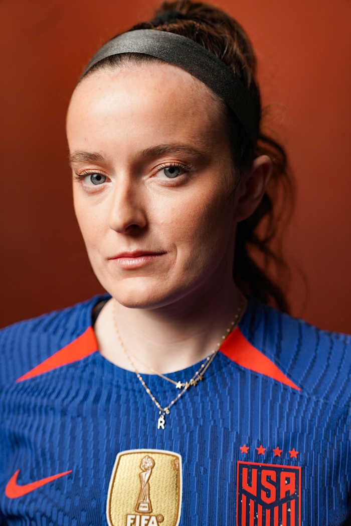 U.S. women's national team midfielder poses for a portrait.