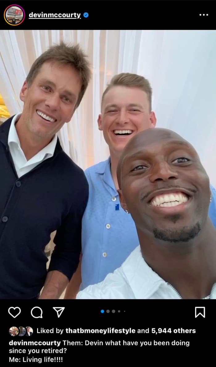 Cred: Instagram, @devinmccourty