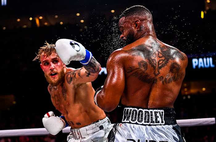 Paul’s win over Woodley in their 2021 rematch ended with one of the most devastating knockouts of the year.