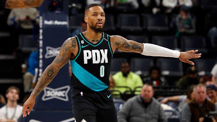 Portland Trail Blazers guard Damian Lillard.