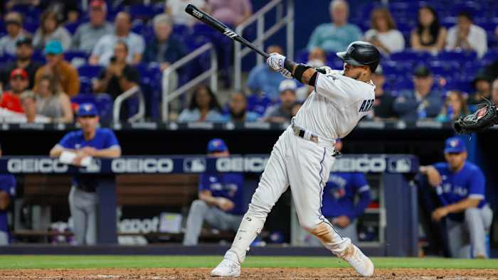 Miami Marlins second baseman Luis Arraez.