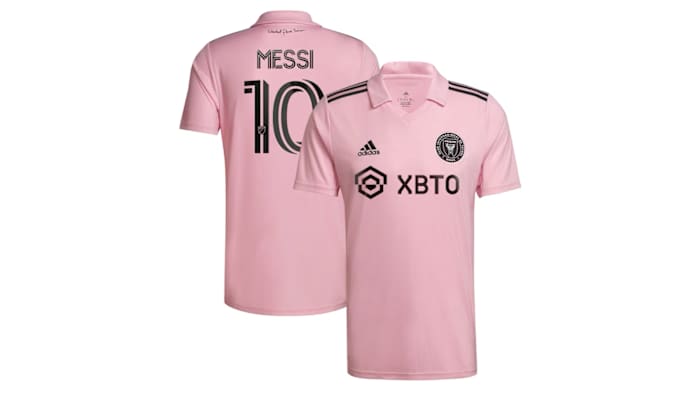 Men's Inter Miami CF Lionel Messi adidas Pink 2023 The Heart Beat Kit Replica Jersey 