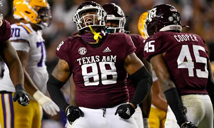 Texas A&M defensive lineman Walter Nolen