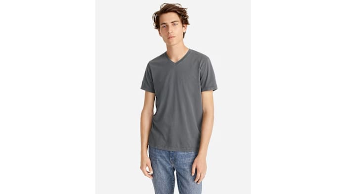 J. Crew Broken-in short-sleeve V-neck T-shirt