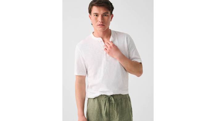 Faherty Linen Blend Henley