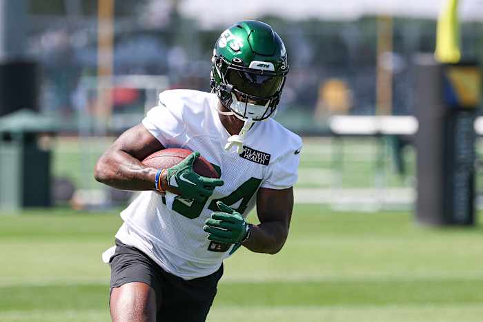 WR Corey Davis at Jets' Training Camp on July 22