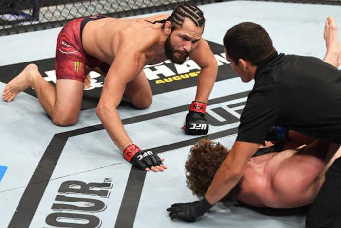 Jorge Masvidal taunts Ben Askren after knocking him out in five seconds at UFC 239.