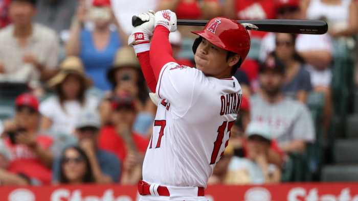 Los Angeles Angels designated hitter Shohei Ohtani.