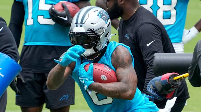 Carolina Panthers running back Miles Sanders