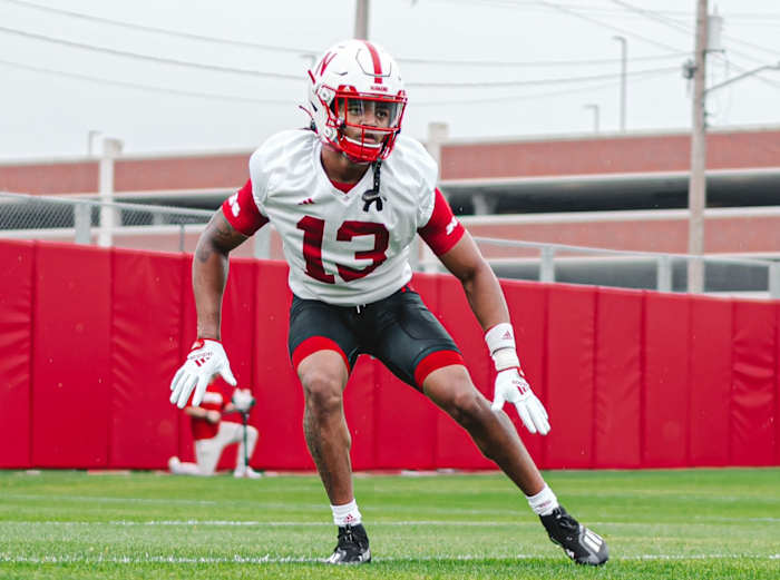 Malcolm Hartzog 2023-07-31 first practice fall camp Nebraska football
