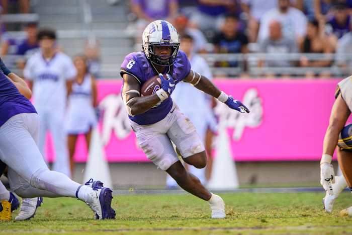 Zach Evans Ole Miss Running Back -- Photo 2021 TCU Season