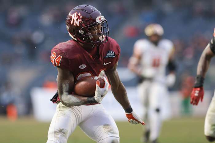 Virginia Tech running back Malachi Thomas