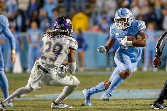 North Carolina running back British Brooks