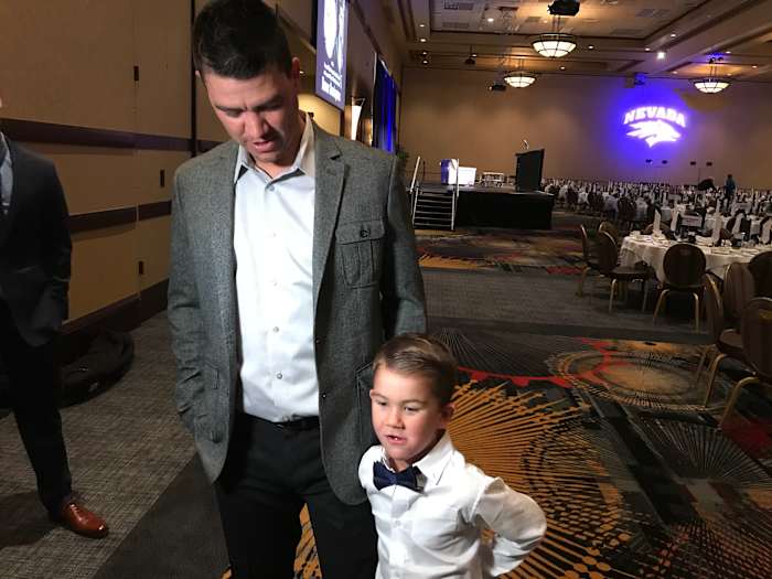 T.J. Bruce and his son Jackson.