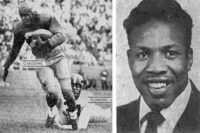 Tom Carodine 1951 Nebraska football vs. TCU