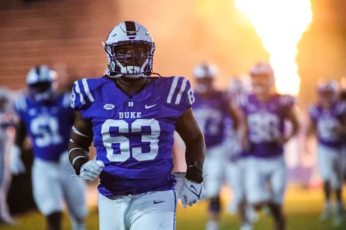 Duke Offensive Lineman Jacob Monk