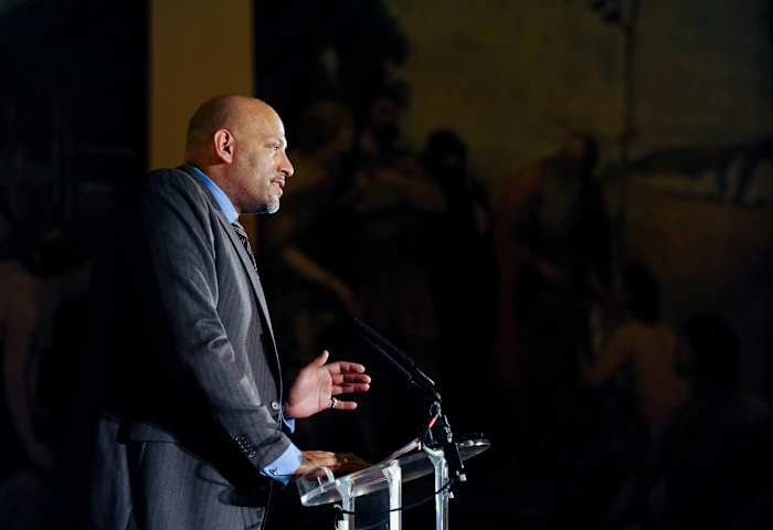 Amaechi addressed the British contingent at the 2014 Paralympic Games in Glasgow.
