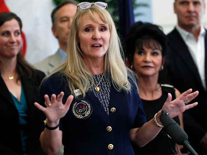 Former Olympic swimmer Nancy Hogshead-Makar