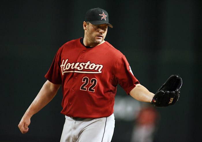 Roger Clemens pitched for the Houston Astros back when the team still played in the National League.