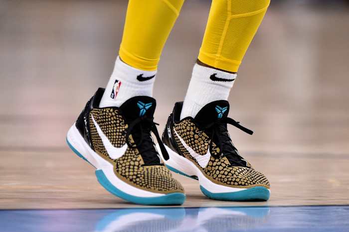 Ja Morant wearing Nike Kobe Protro 'PE'.