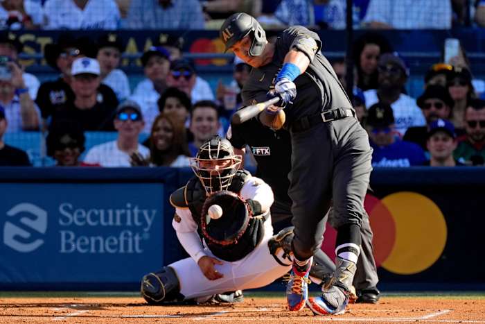 Aaron Judge strikes out swinging.