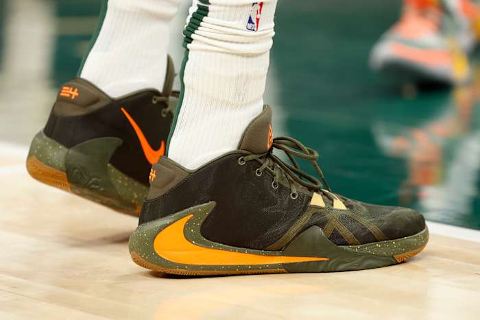 Nike Zoom Freak 1 worn by Giannis Antetokounmpo.