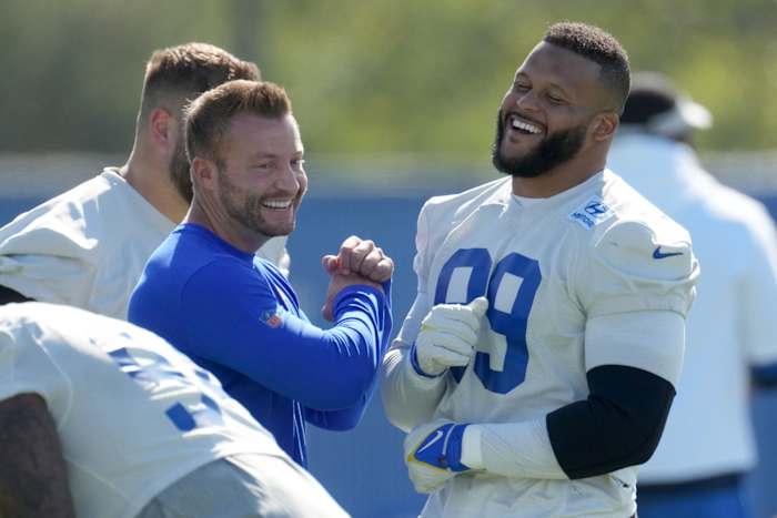 Aaron Donald and Sean McVay