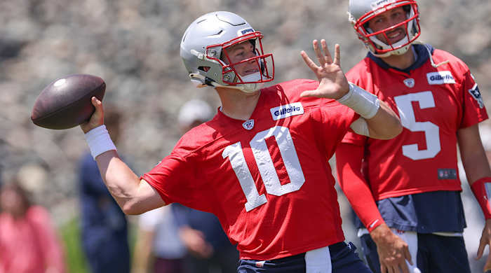 New England Patriots quarterback Mac Jones