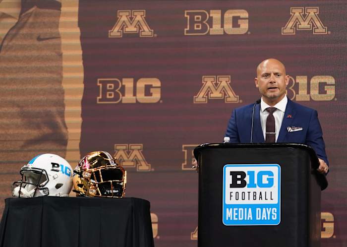 Minnesota head coach P.J. Fleck