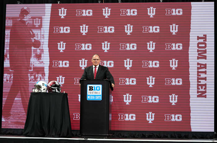 Indiana football head coach Tom Allen