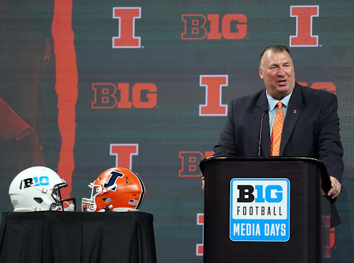 Illinois football coach Bret Bielema