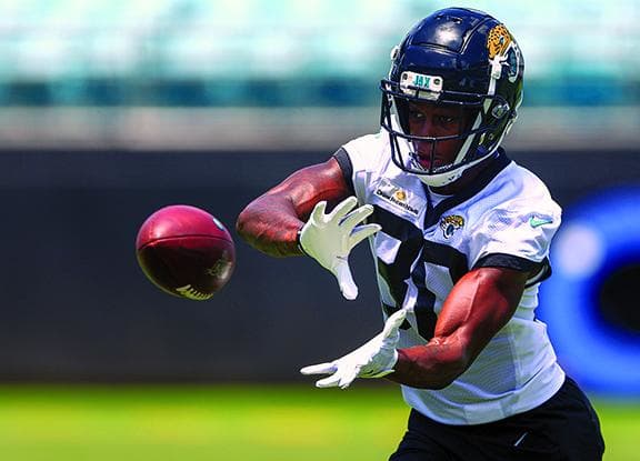 Jacksonville Jaguars cornerback Montaric Brown(30) participates in minicamp at TIAA Bank Field.