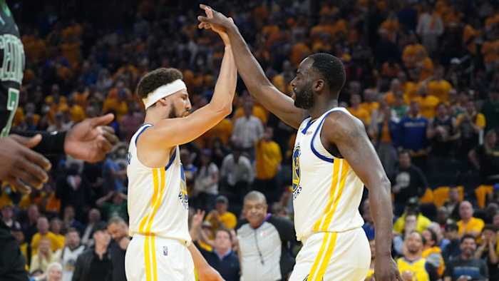 Klay Thompson and Draymond Green